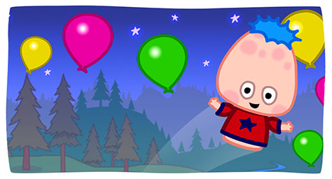 Click Beeny for gentle activities to play with your baby. Enjoy the relaxing music and interact with colorful shapes and patterns